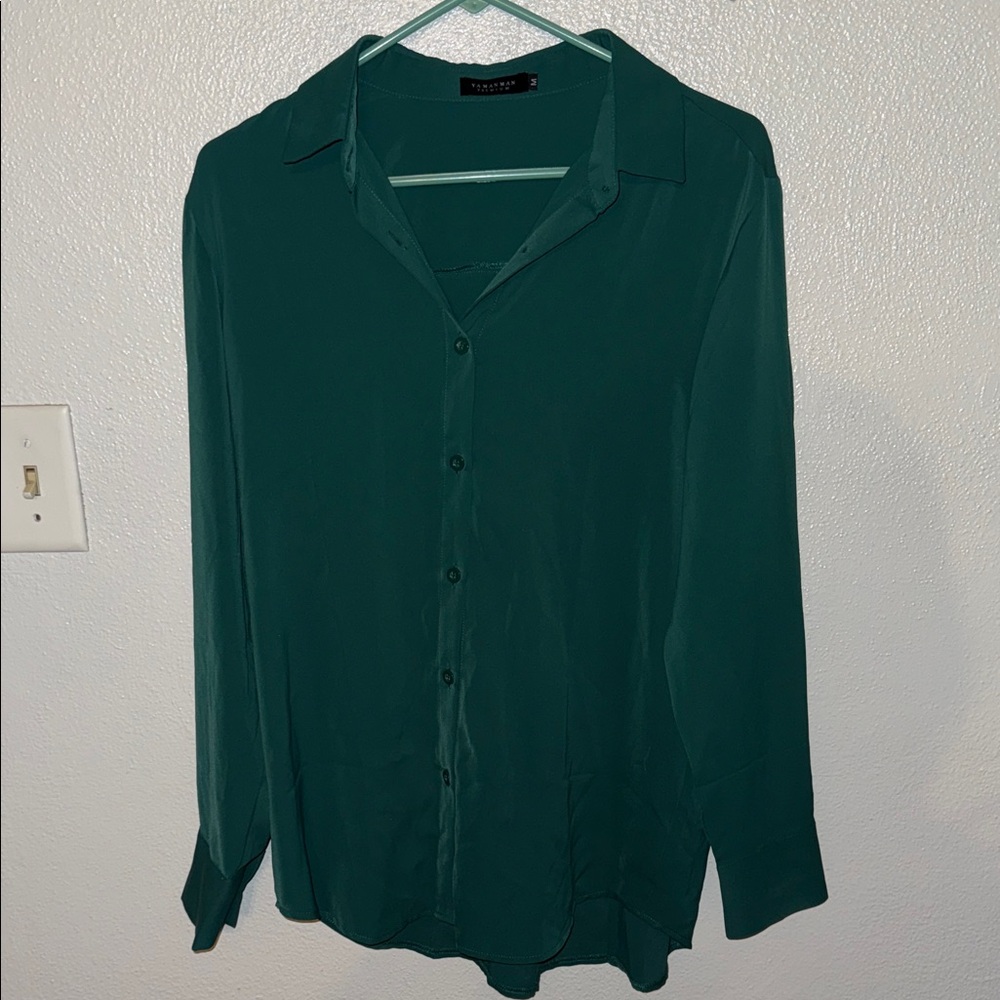 Dark Green Button Down Shirt